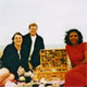 Julie, Mike and me in Aldeburgh